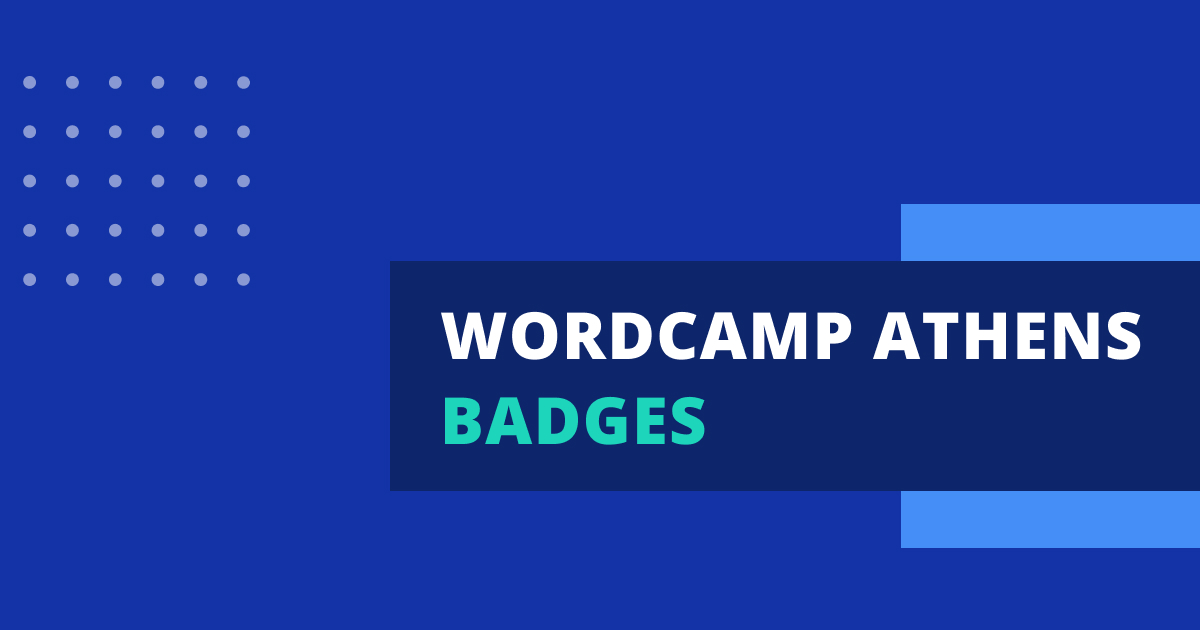 WCATH2022 Badges & Banners WordCamp Athens 2022